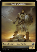 Marit Lage (Ripple Foil) // Sand Warrior Double-Sided Token [Modern Horizons 3 Commander Tokens] - Destination Retro
