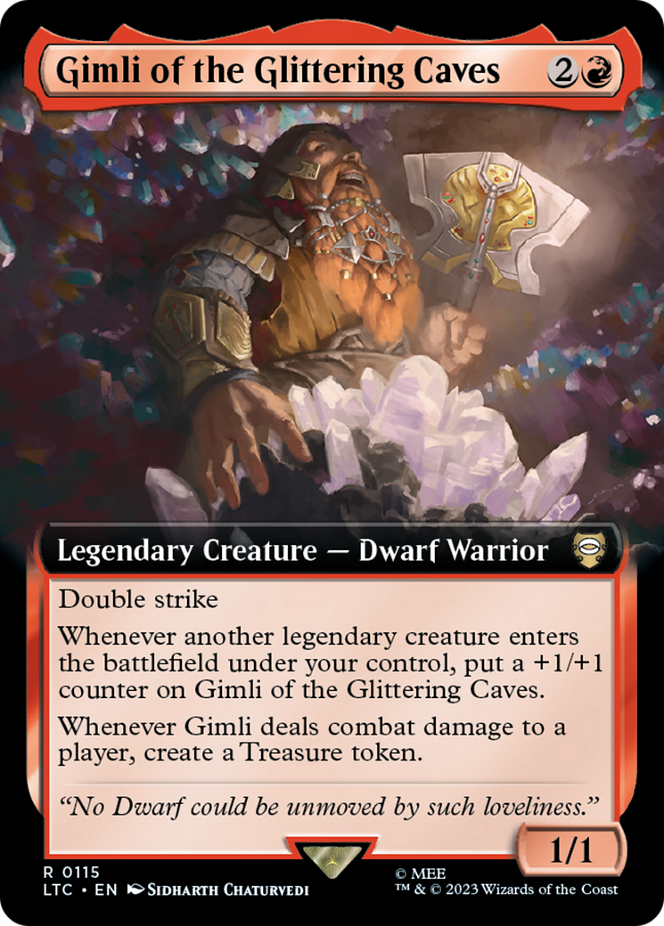 Gimli of the Glittering Caves (Extended Art) [The Lord of the Rings: Tales of Middle-Earth Commander] - Destination Retro