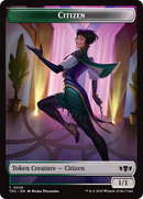 Eldrazi // Citizen Double-Sided Token [Tarkir: Dragonstorm Commander Tokens] - Destination Retro