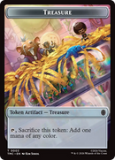 Treasure // Copy Double-Sided Token [Teenage Mutant Ninja Turtles Commander Tokens] - Destination Retro