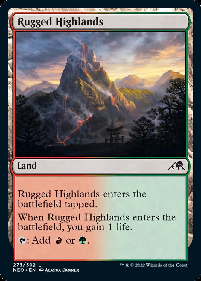 Rugged Highlands [Kamigawa: Neon Dynasty] - Destination Retro