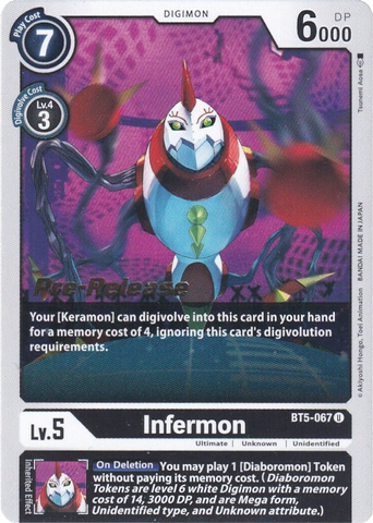 Infermon [BT5-067] [Battle of Omni Pre-Release Promos] - Destination Retro