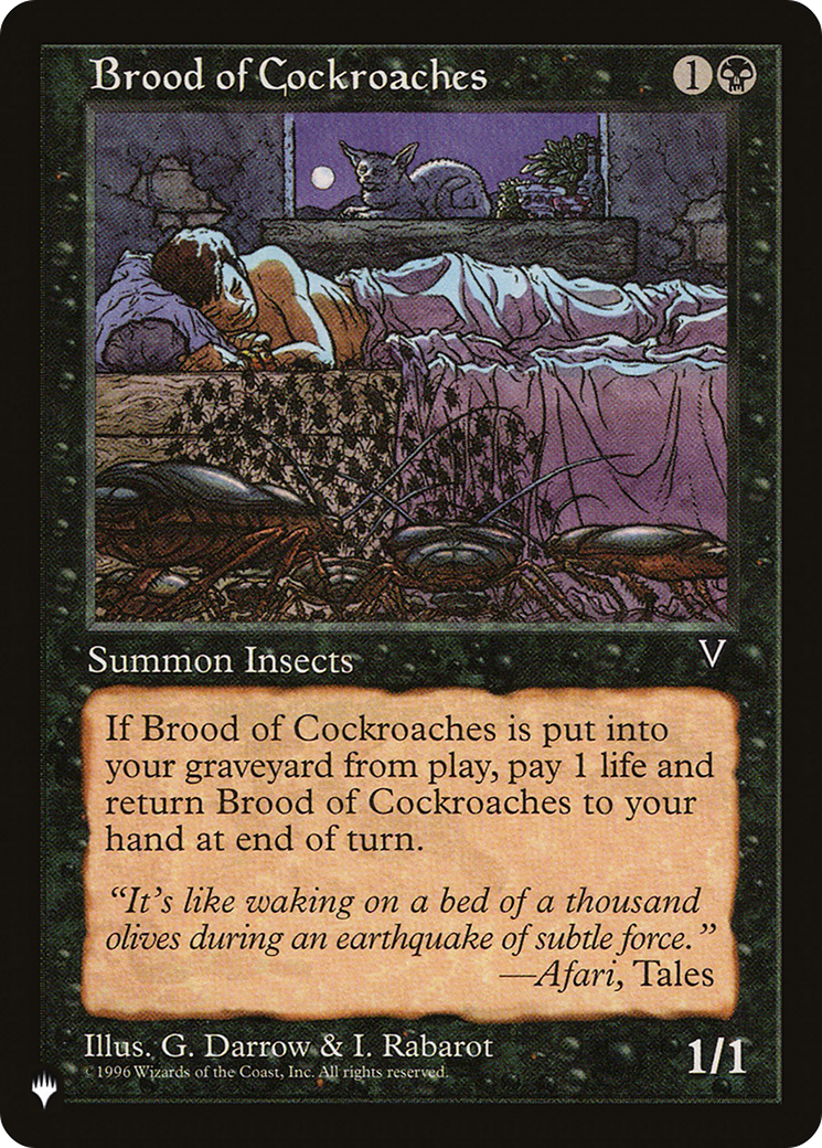 Brood of Cockroaches [The List] - Destination Retro