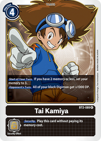 Tai Kamiya [BT2-089] [Release Special Booster Ver.1.0] - Destination Retro