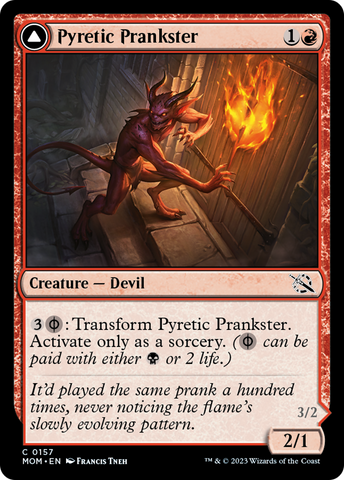 Pyretic Prankster // Glistening Goremonger [March of the Machine] - Destination Retro