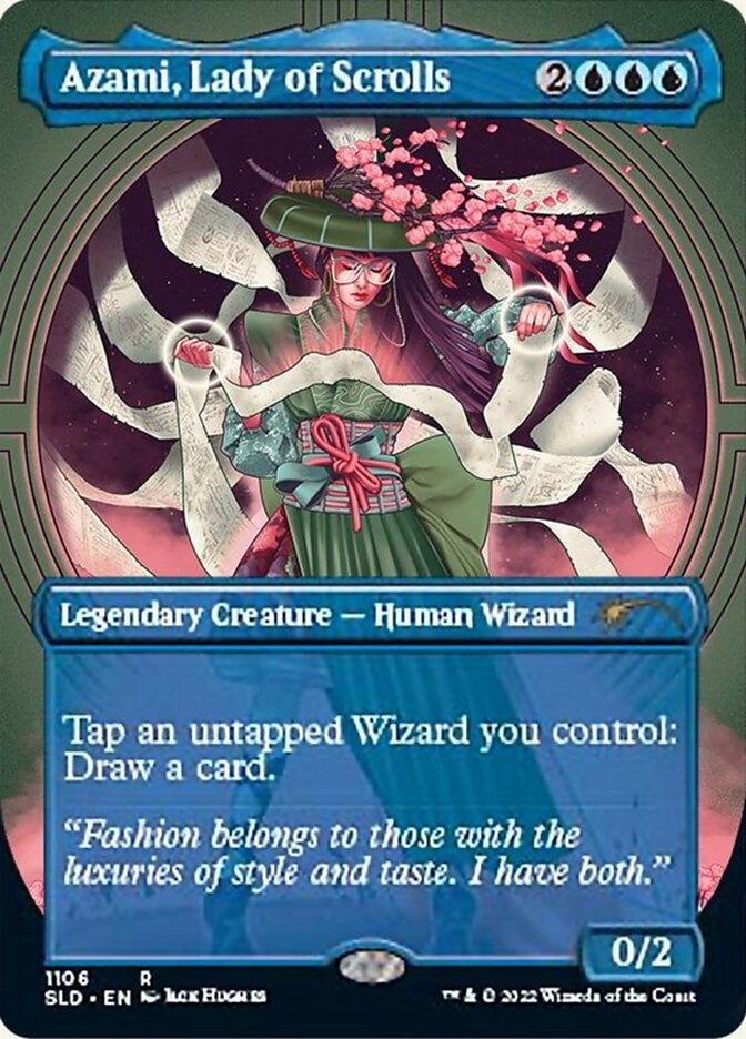 Azami, Lady of Scrolls (Borderless) [Secret Lair Drop Series] - Destination Retro