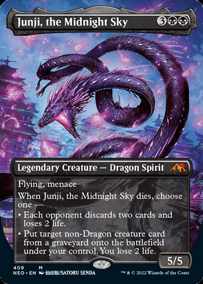 Junji, the Midnight Sky (Borderless Alternate Art) [Kamigawa: Neon Dynasty] - Destination Retro
