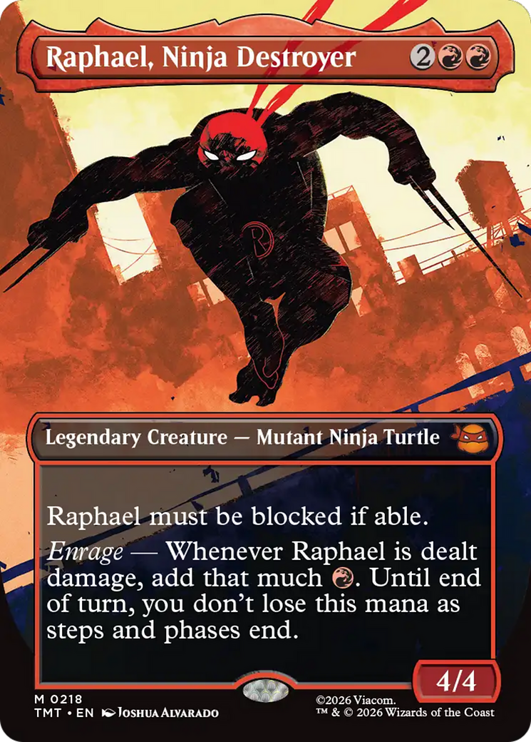 Raphael, Ninja Destroyer (Borderless) [Teenage Mutant Ninja Turtles] - Destination Retro