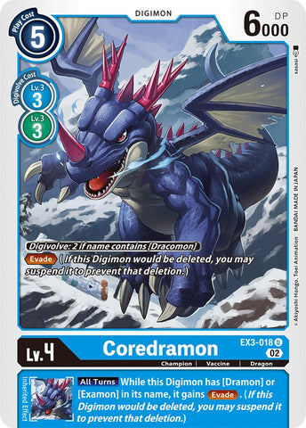 Coredramon [EX3-018] [Draconic Roar] - Destination Retro