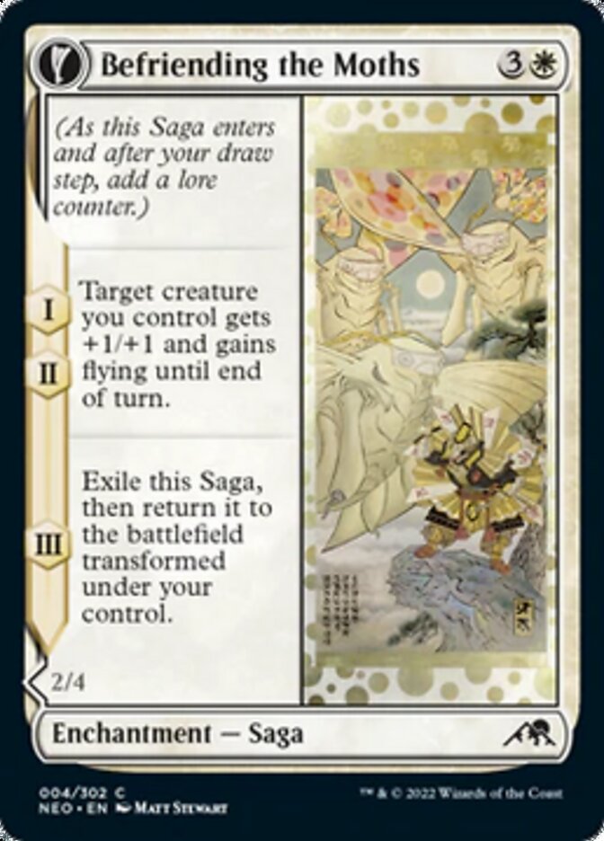 Befriending the Moths // Imperial Moth [Kamigawa: Neon Dynasty] - Destination Retro