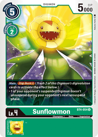 Sunflowmon [BT4-054] [Great Legend] - Destination Retro