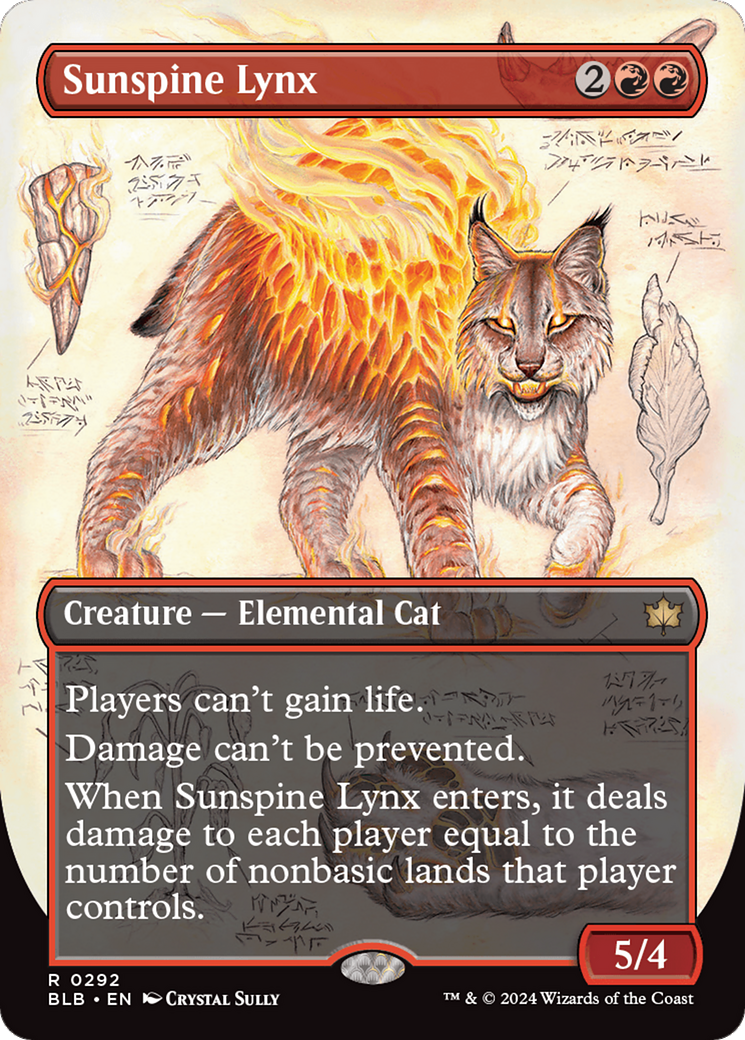 Sunspine Lynx (Borderless) [Bloomburrow] - Destination Retro