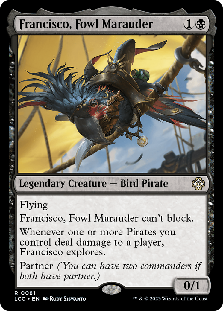 Francisco, Fowl Marauder [The Lost Caverns of Ixalan Commander] - Destination Retro