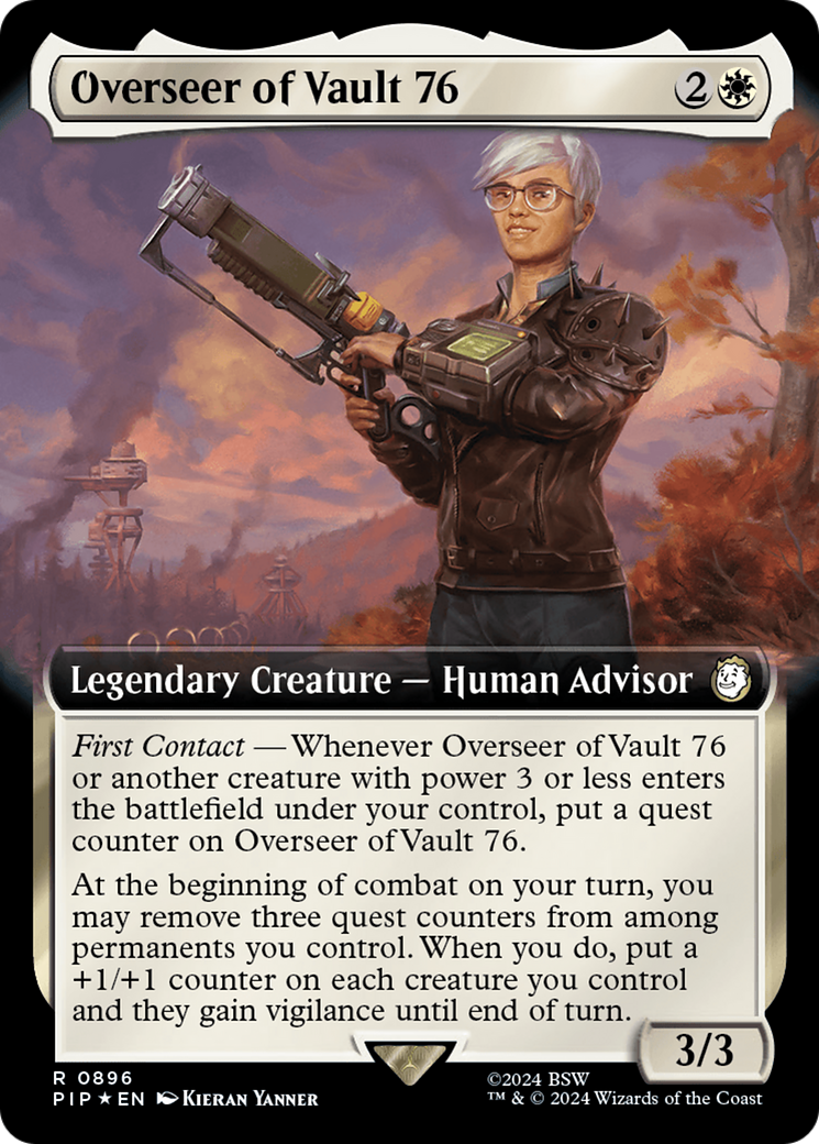 Overseer of Vault 76 (Extended Art) (Surge Foil) [Fallout] - Destination Retro