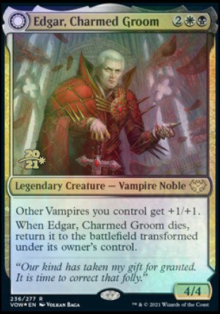 Edgar, Charmed Groom // Edgar Markov's Coffin [Innistrad: Crimson Vow Prerelease Promos] - Destination Retro