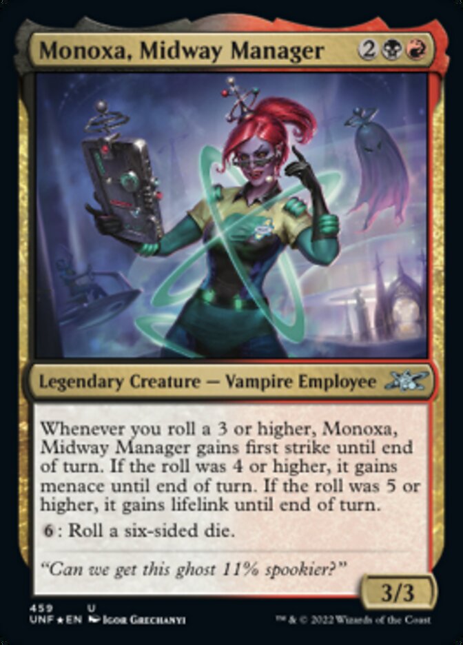 Monoxa, Midway Manager (Galaxy Foil) [Unfinity] - Destination Retro