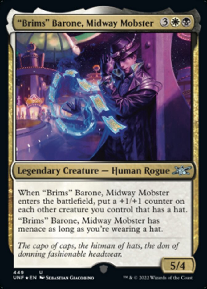 "Brims" Barone, Midway Mobster (Galaxy Foil) [Unfinity] - Destination Retro