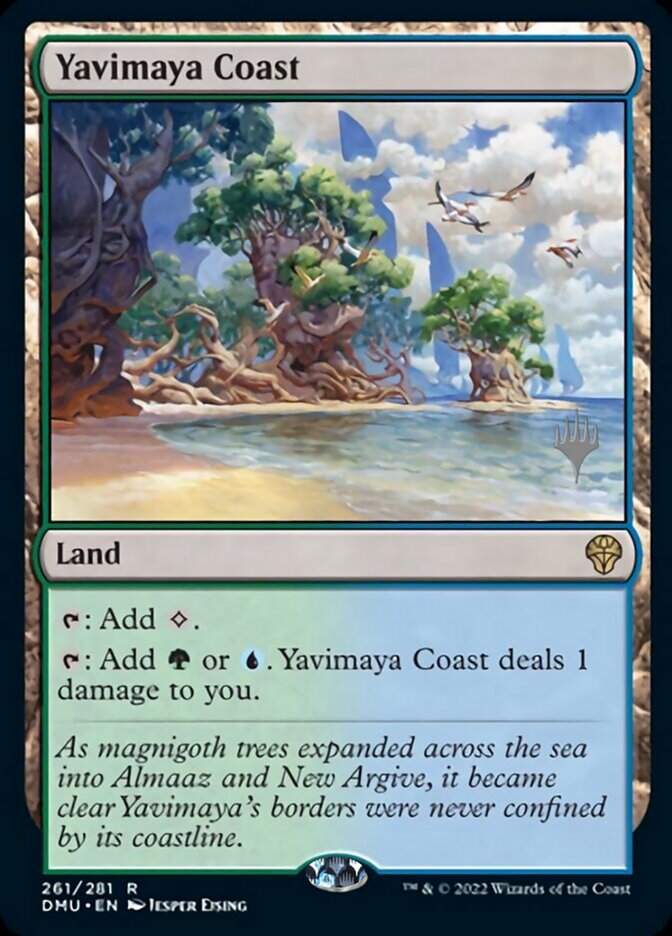 Yavimaya Coast (Promo Pack) [Dominaria United Promos] - Destination Retro