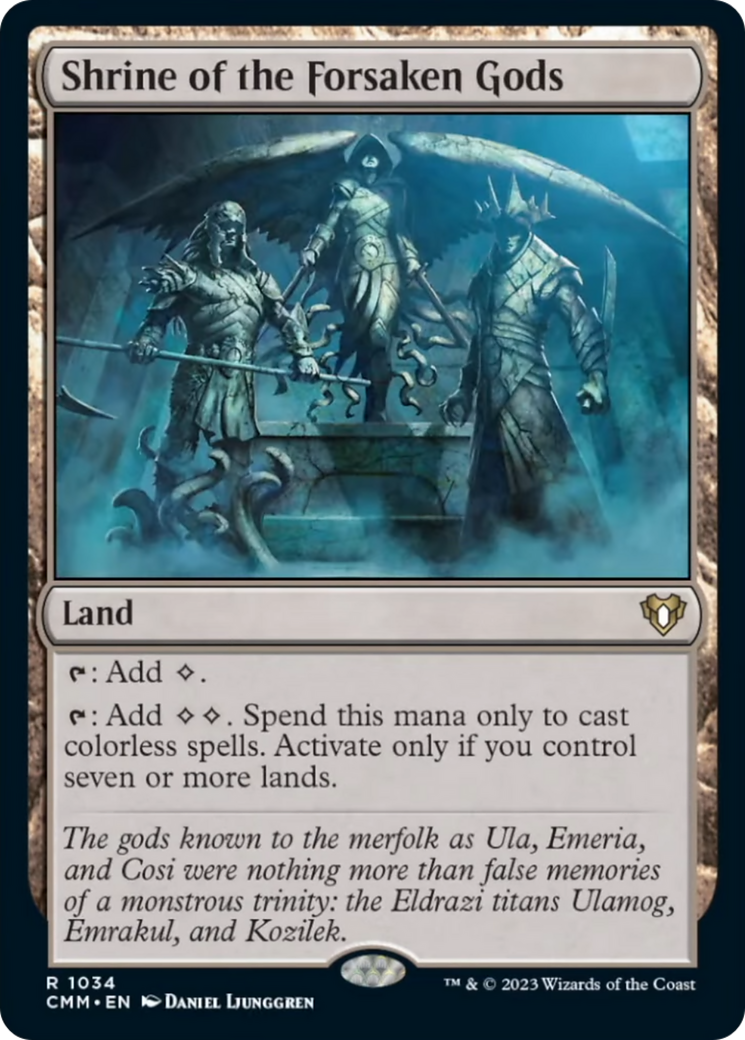 Shrine of the Forsaken Gods [Commander Masters] - Destination Retro