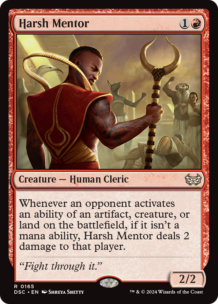 Harsh Mentor [Duskmourn: House of Horror Commander] - Destination Retro