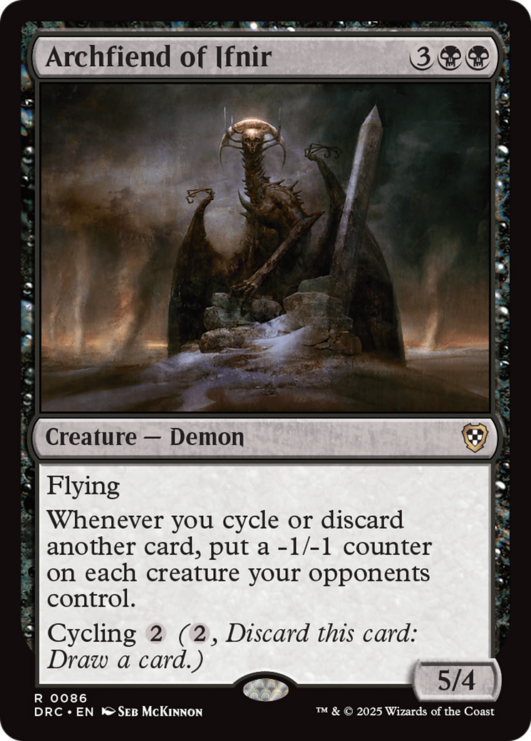 Archfiend of Ifnir [Aetherdrift Commander] - Destination Retro