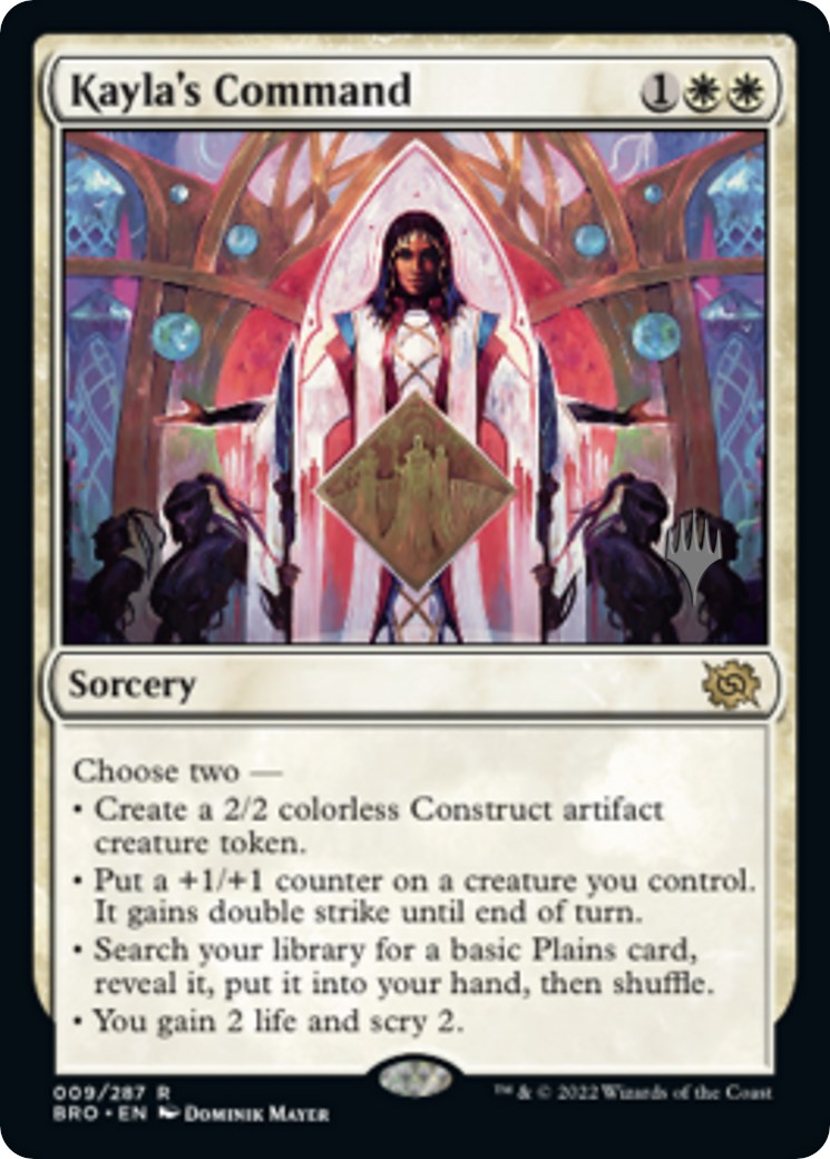 Kayla's Command (Promo Pack) [The Brothers' War Promos] - Destination Retro
