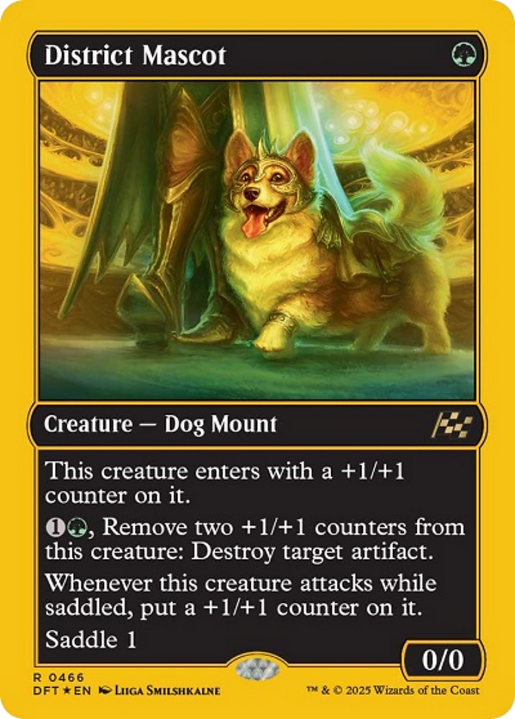 District Mascot (First-Place Foil) [Aetherdrift] - Destination Retro