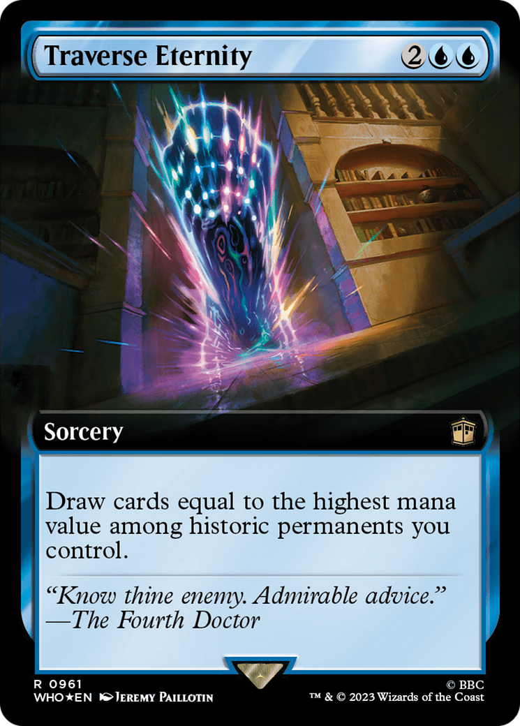 Traverse Eternity (Extended Art) (Surge Foil) [Doctor Who] - Destination Retro