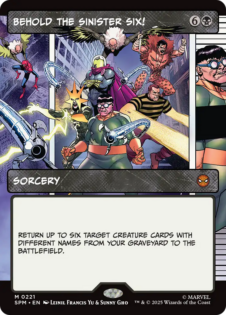 Behold the Sinister Six! (Borderless) [Marvel's Spider-Man] - Destination Retro