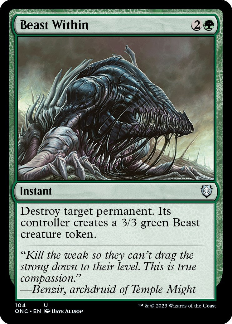 Beast Within [Phyrexia: All Will Be One Commander] - Destination Retro