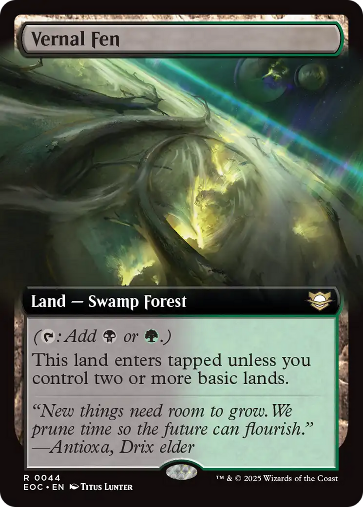 Vernal Fen (Extended Art) [Edge of Eternities Commander] - Destination Retro