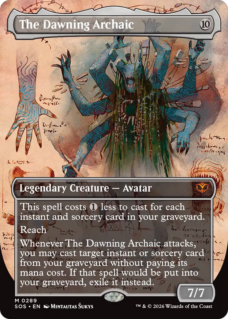 The Dawning Archaic (Borderless) [Secrets of Strixhaven] - Destination Retro