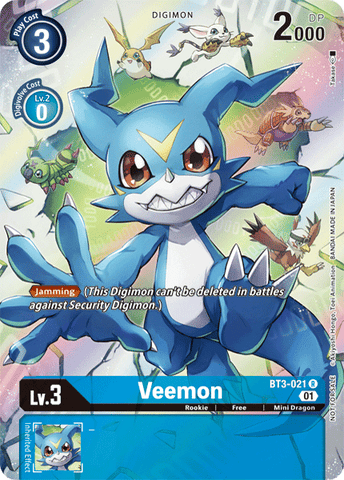 Veemon [BT3-021] (1-Year Anniversary Box Topper) [Promotional Cards] - Destination Retro