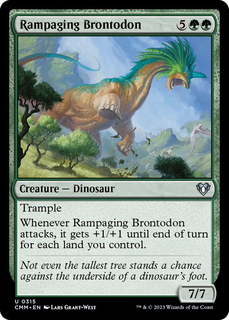 Rampaging Brontodon [Commander Masters] - Destination Retro