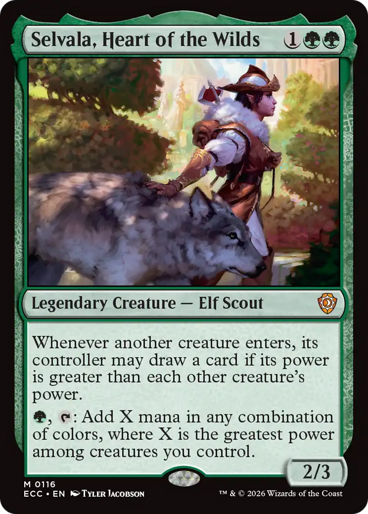Selvala, Heart of the Wilds [Lorwyn Eclipsed Commander] - Destination Retro