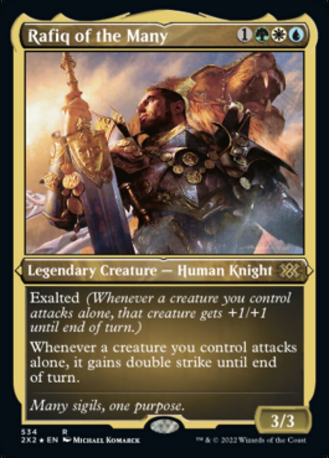 Rafiq of the Many (Foil Etched) [Double Masters 2022] - Destination Retro