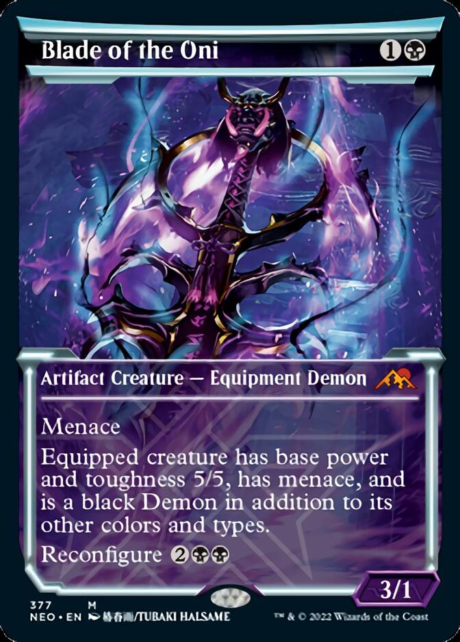 Blade of the Oni (Showcase Soft Glow) [Kamigawa: Neon Dynasty] - Destination Retro