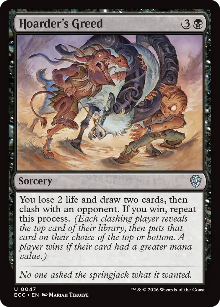 Hoarder's Greed [Lorwyn Eclipsed Commander] - Destination Retro