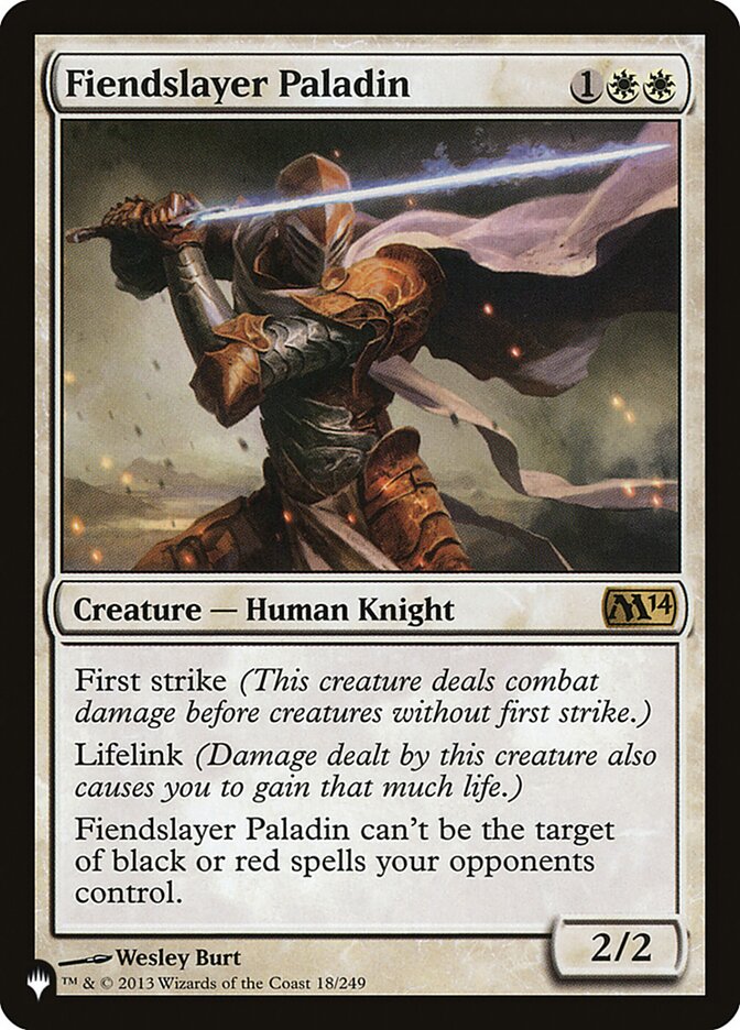 Fiendslayer Paladin [The List] - Destination Retro