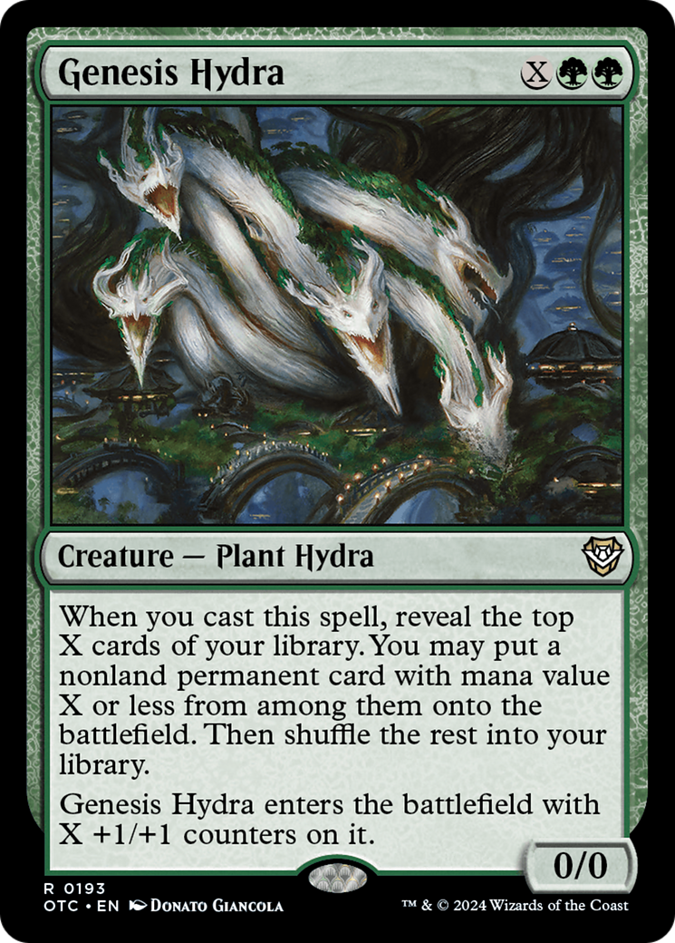 Genesis Hydra [Outlaws of Thunder Junction Commander] - Destination Retro