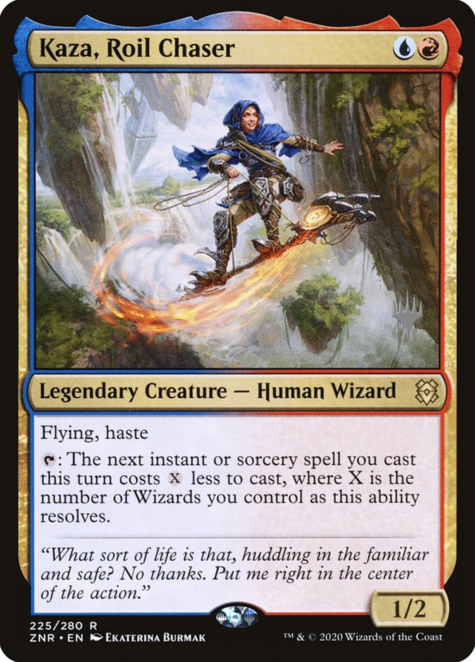 Kaza, Roil Chaser (Promo Pack) [Zendikar Rising Promos] - Destination Retro