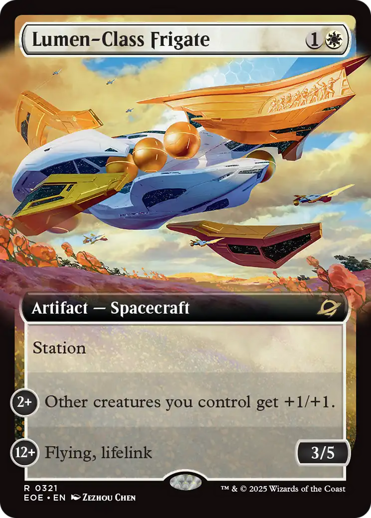 Lumen-Class Frigate (Extended Art) [Edge of Eternities] - Destination Retro
