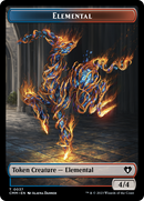 Spirit (0010) // Elemental (0037) Double-Sided Token [Commander Masters Tokens] - Destination Retro
