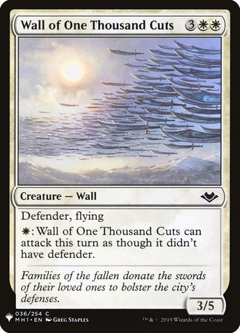 Wall of One Thousand Cuts [Mystery Booster] - Destination Retro