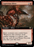 Capricious Sliver (Extended Art) [Commander Masters] - Destination Retro