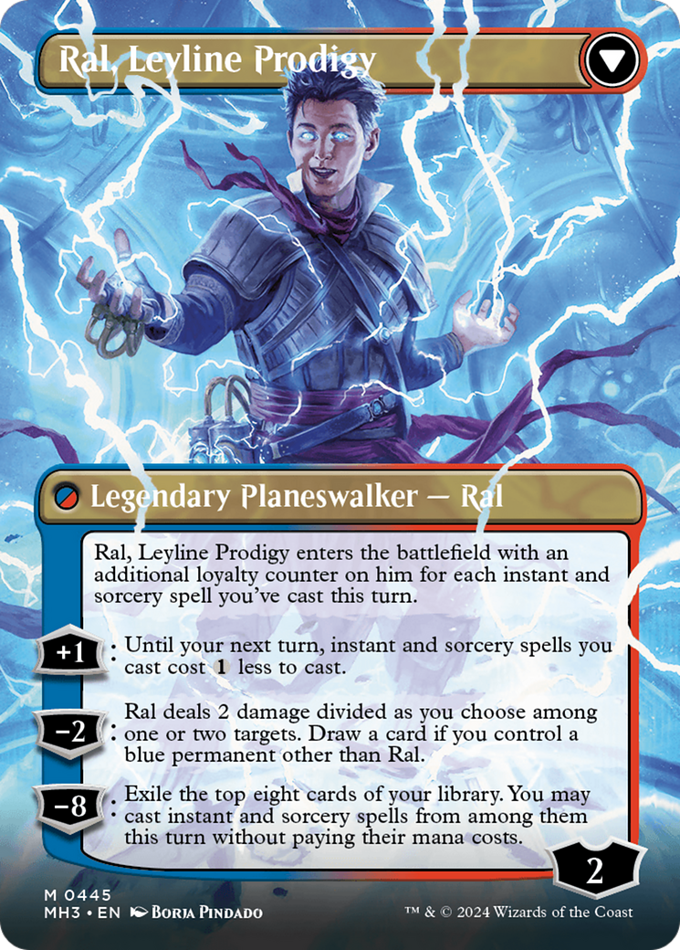 Ral, Monsoon Mage // Ral, Leyline Prodigy (Borderless) [Modern Horizons 3] - Destination Retro