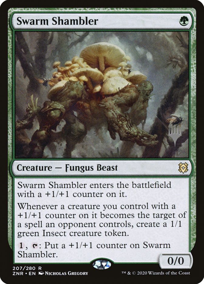 Swarm Shambler (Promo Pack) [Zendikar Rising Promos] - Destination Retro