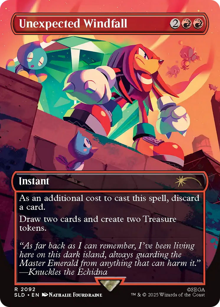 Unexpected Windfall (2092) (Rainbow Foil) [Secret Lair Drop Series] - Destination Retro