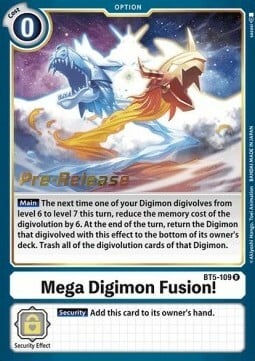 Mega Digimon Fusion! [BT5-109] [Battle of Omni Pre-Release Promos] - Destination Retro