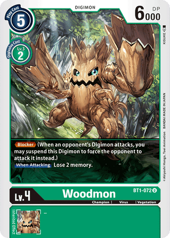Woodmon [BT1-072] [Release Special Booster Ver.1.0] - Destination Retro